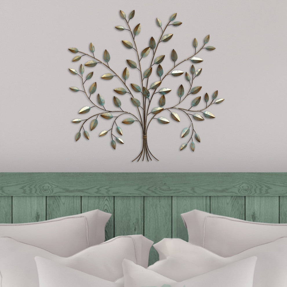 HomeRoots Tree Of Life Metal Wall Decor