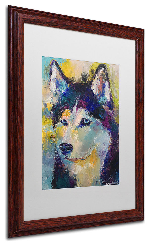 "Art Husky" by Richard Wallich, Matted Framed Art