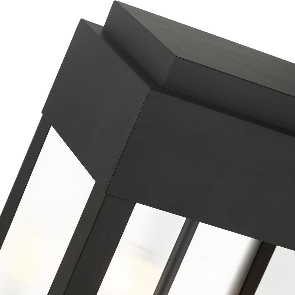 Black Transtional,  Modern Classic, Outdoor Wall Lantern