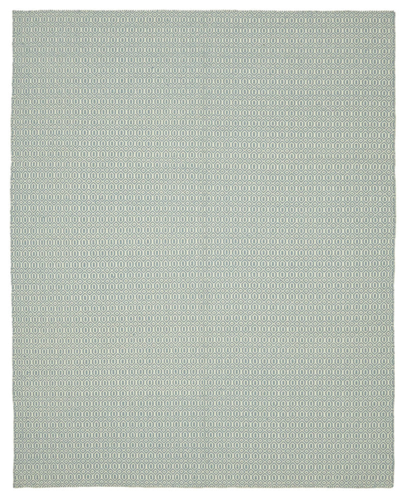 Rug N Carpet - Handwoven Modern Design 8' 1'' x 10' 0'' Wool Unique Kilim Rug