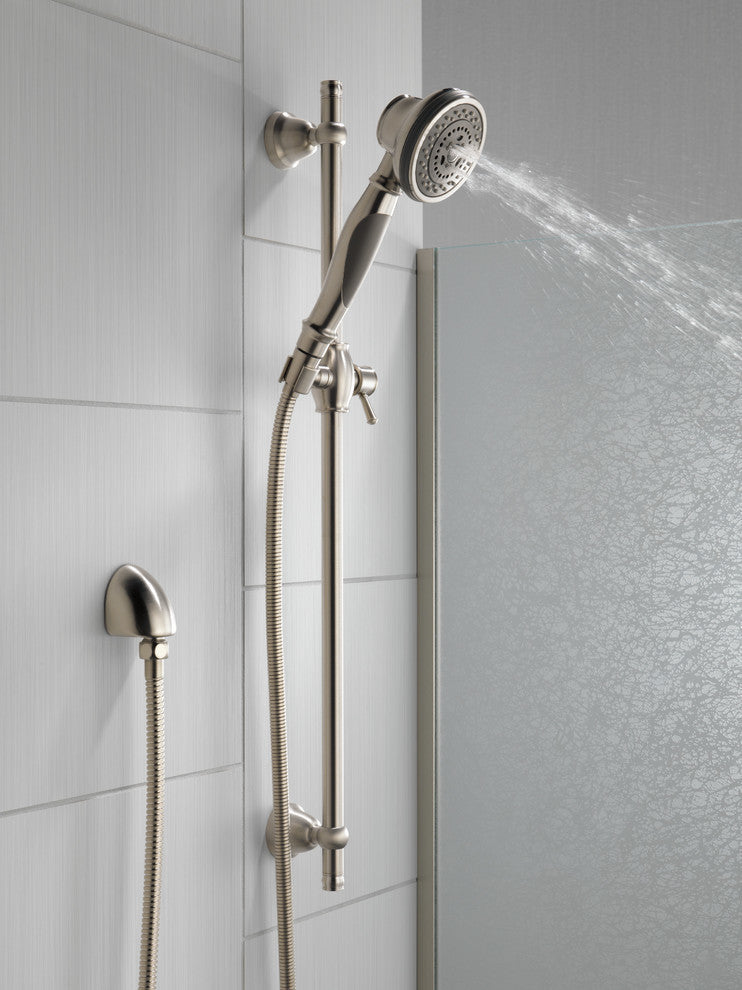 Delta Premium 3-Setting Slide Bar Hand Shower, Stainless, 57021-SS