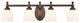Millennium 4-Light Bath Vanity Light Satin Nickel