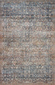 Chris Loves Julia x Loloi Jules Denim/Spice 9'-6" x 14' Area Rug