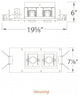 LED Precision Two-Light Non-IC Housing, 2700K Flood, Universal Input and 0-10V