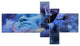 Game Of Dream Woman Sleeping, Abstract Canvas Wall Art Print, 60"x32", 5 panels