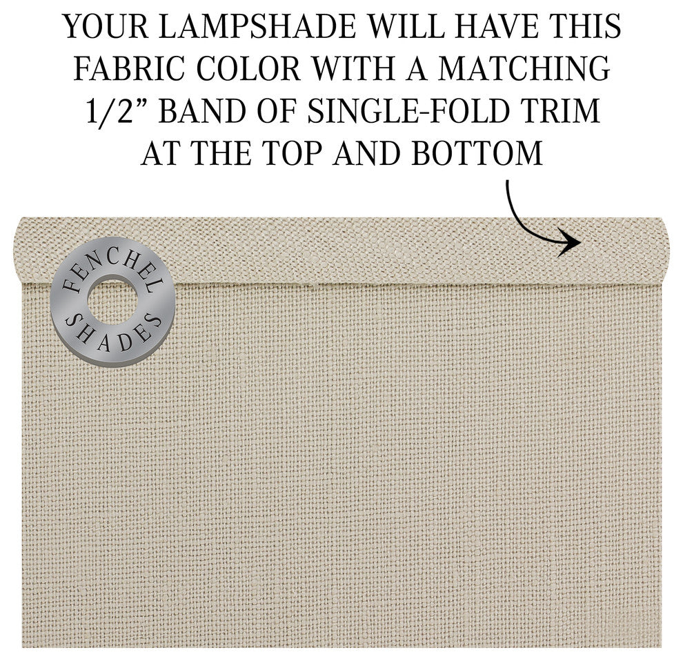 Fenchel Shades, 16"x16"x10" Spider Attachment Drum Lamp Shade, Deisgner