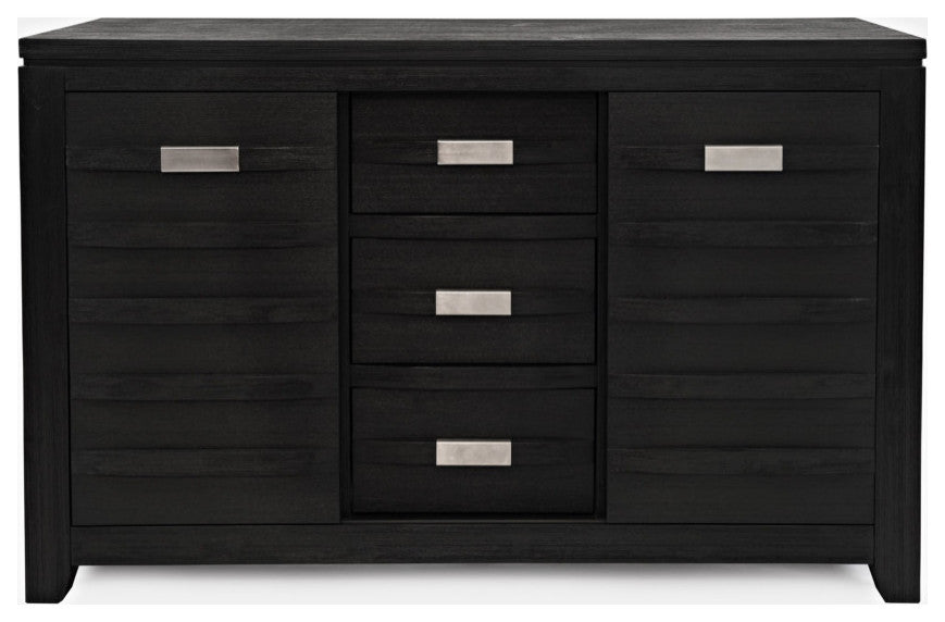 Jofran Altamonte Contemporary Sideboard Server, Dark Charcoal Grey (Set of 2)