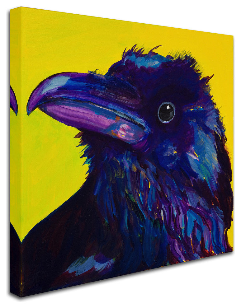 Pat Saunders-White 'Corvus' Canvas Art, 14"x14"