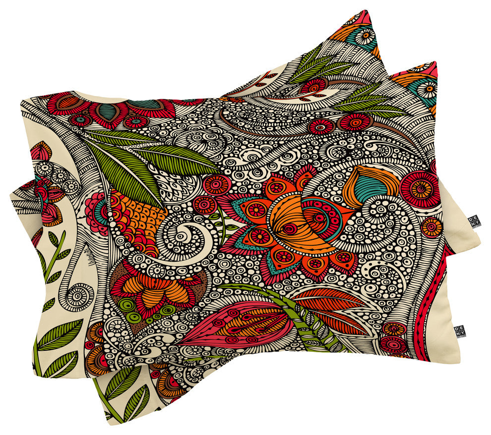 Deny Designs Valentina Ramos Random Flowers Pillow Shams, Queen