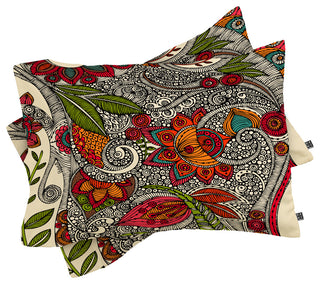 Deny Designs Valentina Ramos Random Flowers Pillow Shams, Queen