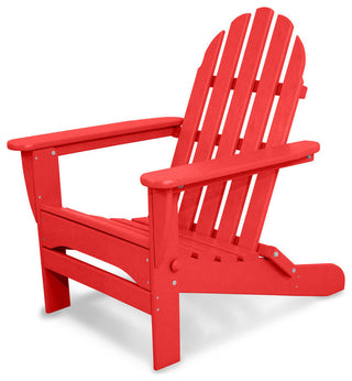 Ivy Terrace Classics Folding Adirondack, Sunset Red