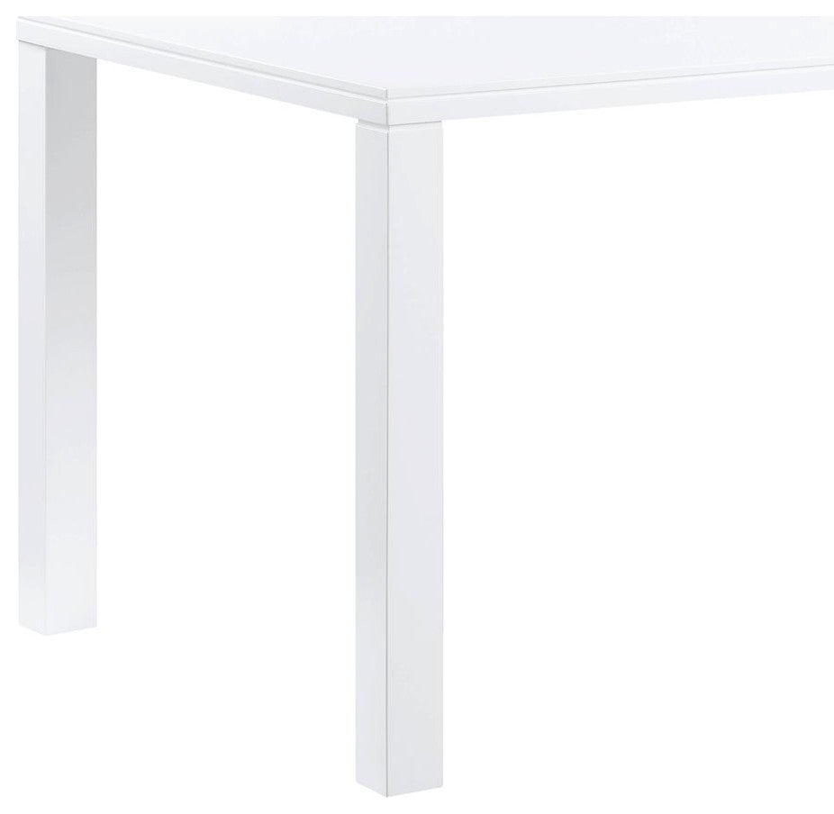 ACME Pagan Dining Table, White High Gloss Finish