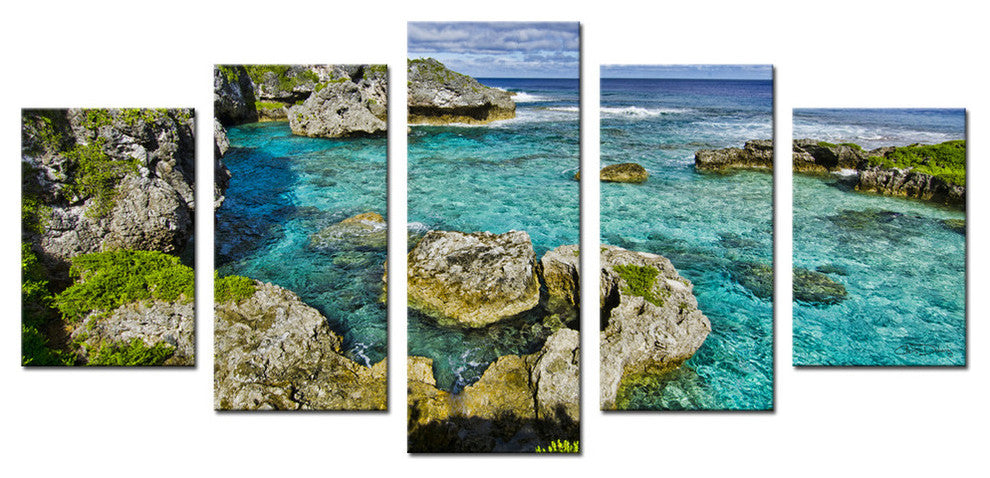 Ready2hangart Chris Doherty 'Seaglass III' 5-piece Canvas Wall Art