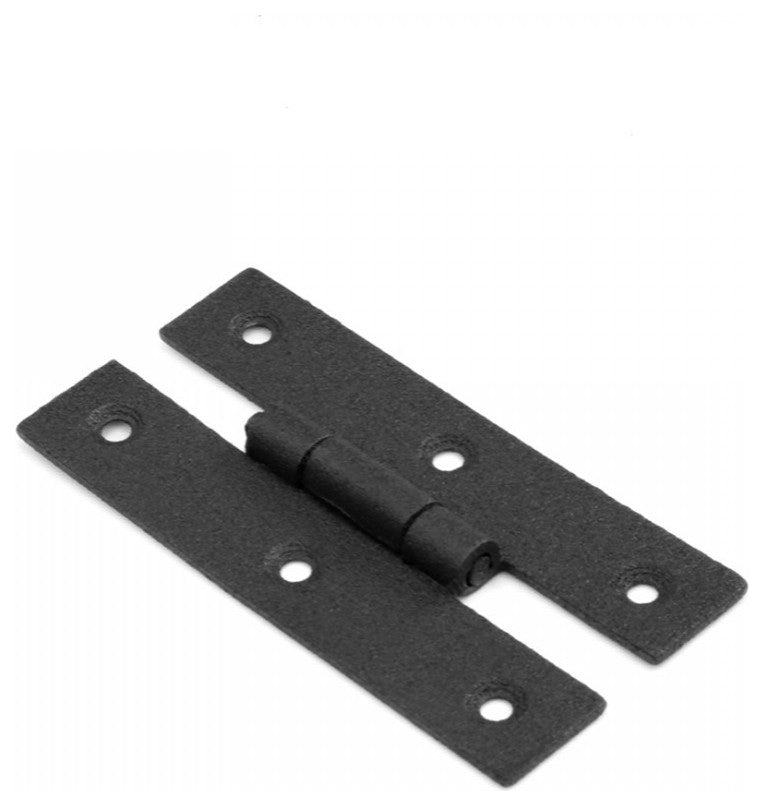 Cabinet Hinge Black Wrought Iron Hinge H Flush 3'' H Pack of 15