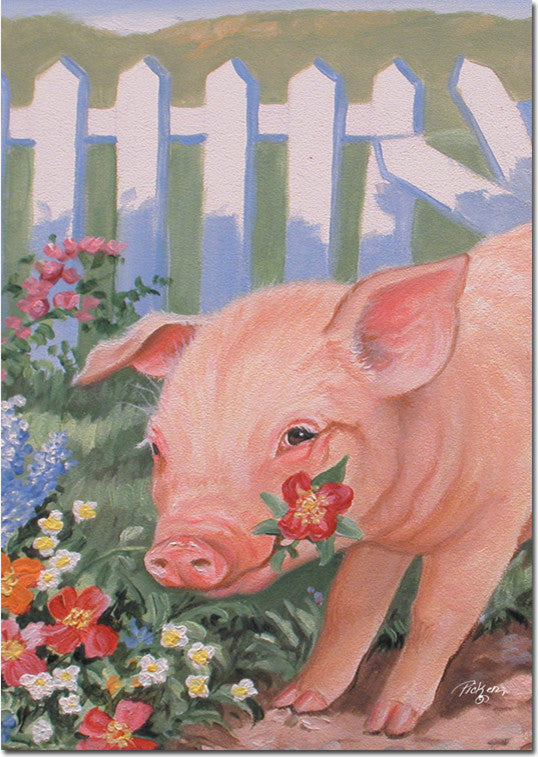 Piggin Out Toland Art Banner