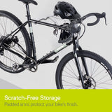 Two Bike Wall Mount Rack w/ Shelf