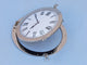 Deluxe Class Porthole Decorative Wall Clock, Chrome, 20"