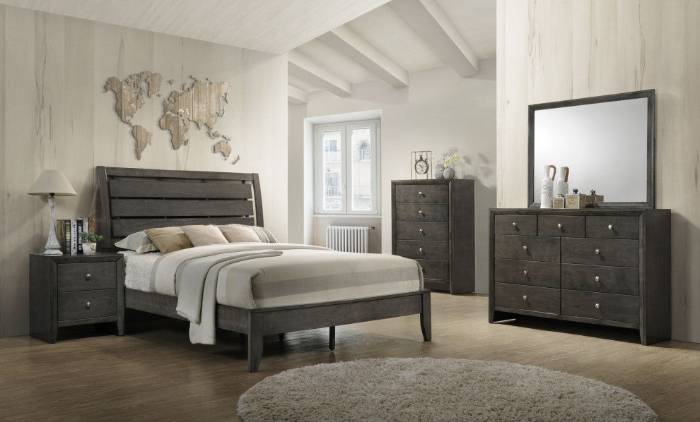 Acme Ilana Nightstand Gray Finish