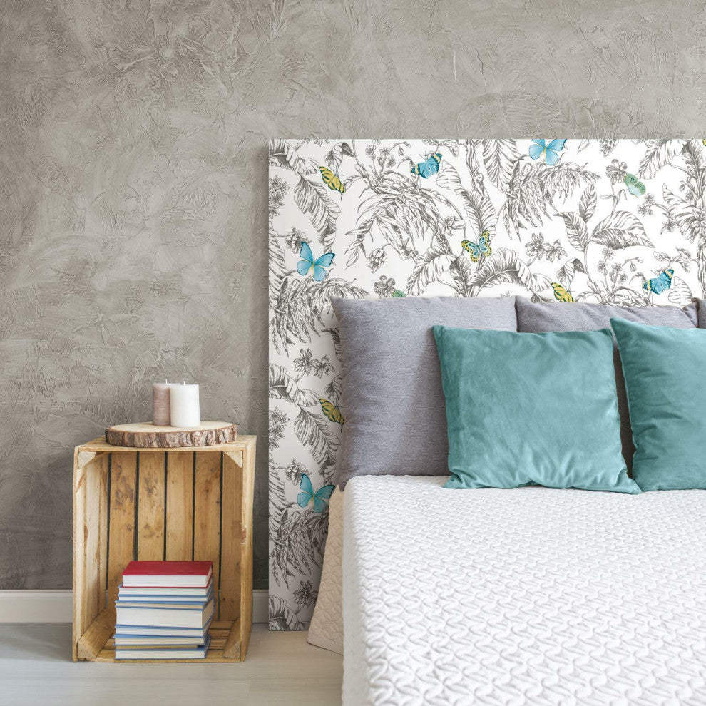 Butterfly Sketch Peel & Stick Wallpaper