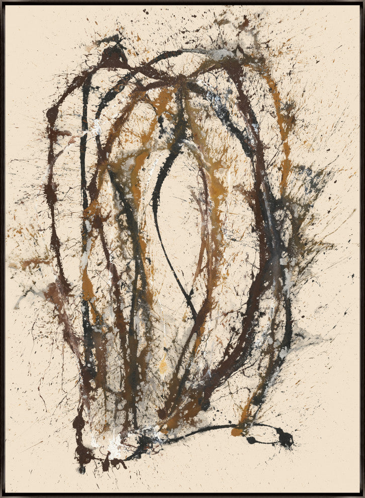 24x33 One More Time III, Framed Artwork, Espresso