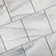 Nature 8 in x 8 in Glass Square Tile in Crema Cielo, Box of 36 Pieces