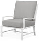 Bristol Canvas Granite Sunbrella Upholstered Fabric Outdoor Club Chair