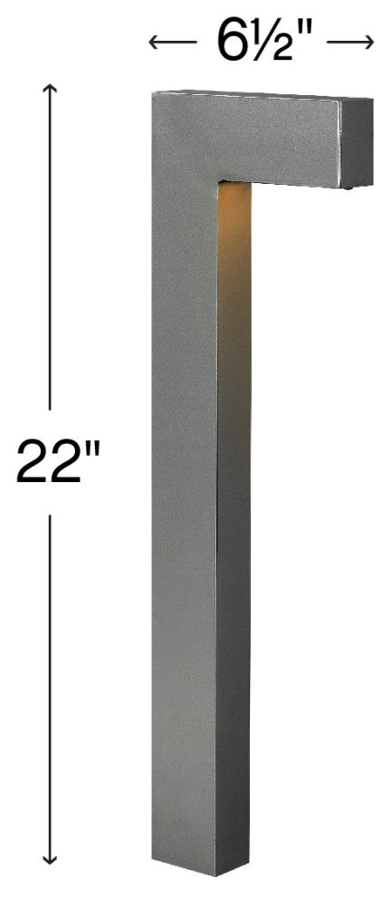 Hinkley Atlantis Large Led Path Light, Hematite