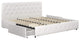 Upholstered Faux Leather Platform Bed with Storage Drawers - King Size