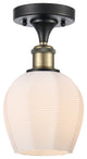 Innovations 516-1C-BAB-G461-6 1 LightSemi-Flush Mount, Black Antique Brass