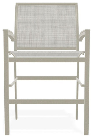 Bazza Sling Balcony Height Stackable Outdoor Stool, Deacon/Storm