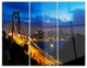 "Bay Bridge San Francisco" Photo Metal Wall Art, 3 Panels, 36"x28"