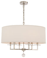 Crystorama Lighting Group 8116 Paxton 6 Light 26"W Drum - Polished Nickel
