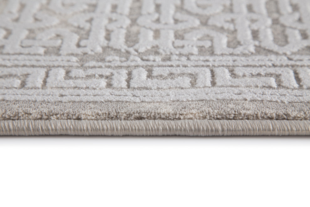 Torino 3314-100 Area Rug, Ivory, 6'7"x9'6"