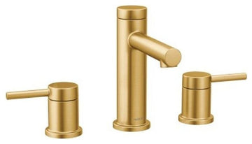 Moen Align 1.2 GPM Two-Handle High Arc Bathroom Faucet, Brushed Gold