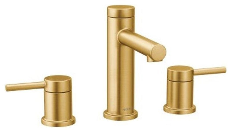 Moen Align 1.2 GPM Two-Handle High Arc Bathroom Faucet, Brushed Gold