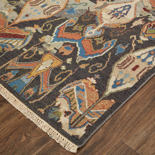 Pierson Transitional Ikat, Taupe/Tan/Orange, 2'x3' Accent Rug