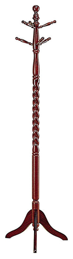Benzara BM69279 Traditional Style Coat Rack, Merlot Brown