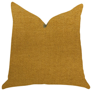 Wild Turmeric Luxury Throw Pillow in Gold, 18"x18"