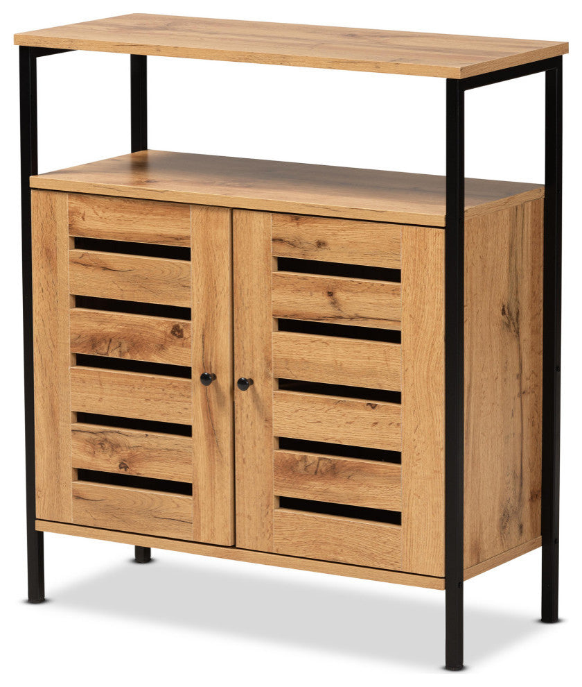 Kami Modern Shoe Cabinet, Black