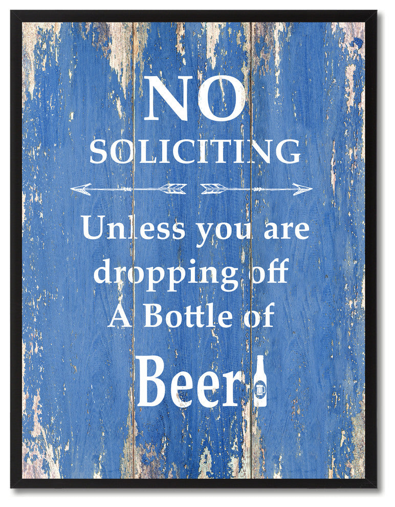 Dropping Off A Bottle Of  Beer Inspirational, Canvas, Picture Frame, 28"X37"