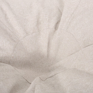 Sasser Hudgeons Boho 5 Foot Striped Bean Bag, Natural + Gray Stripes, 54 W X 54