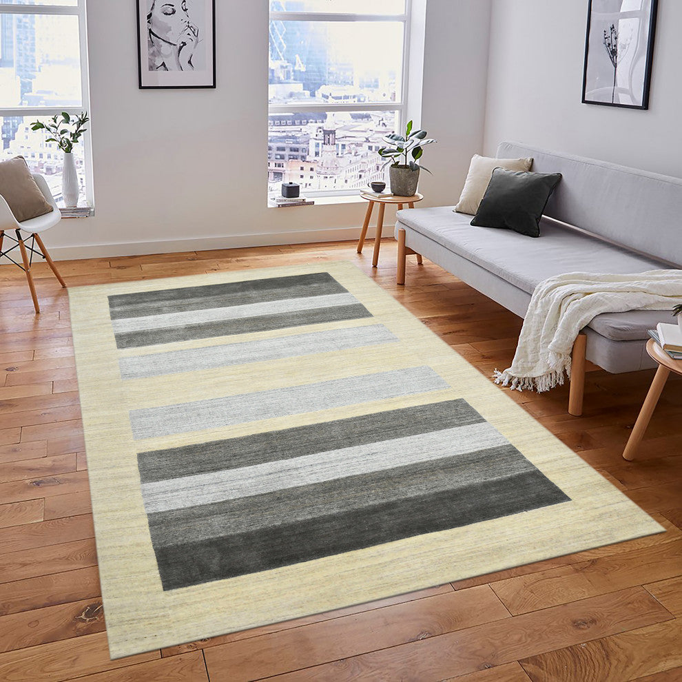 Blend Rutland Area Rug, Cream, 4' x 6', Striped