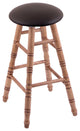 Holland Bar Stool, Maple Round Cushion Counter Stool, Turned Legs