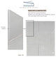 Transolid SaraMar 48"x36"x96" 6-Piece Shower Wall Kit with Extension, Lunar