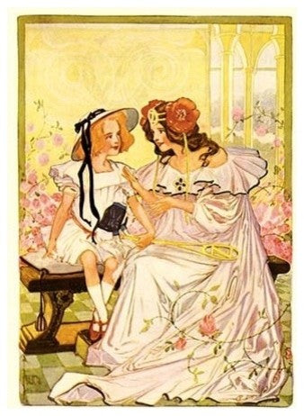 Dorothy and Ozma - Paper Poster 20" x 30"