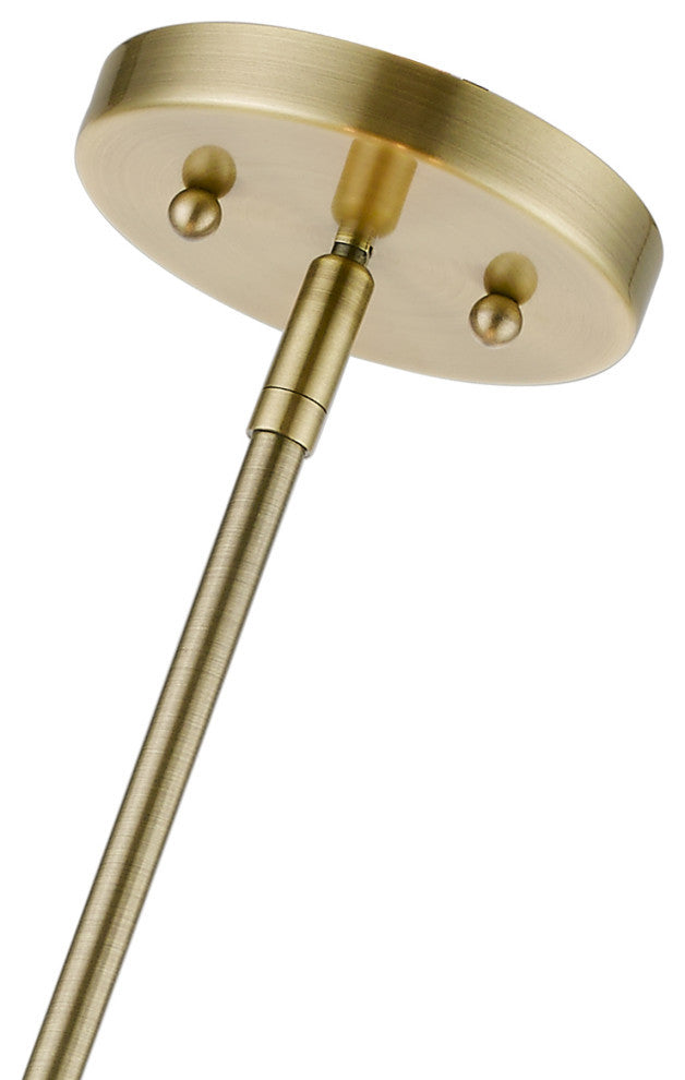 Monroe 4 Light Antique Brass Pendant Chandelier