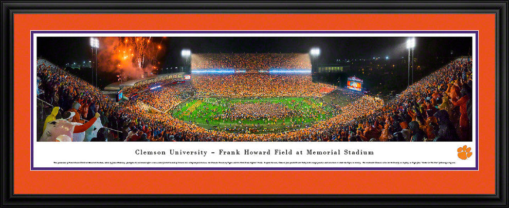 Clemson University, Football, Deluxe Frame