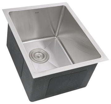 Nantucket Sinks SR1815 Rectangle Small Radius Stainless Steel Bar Sink
