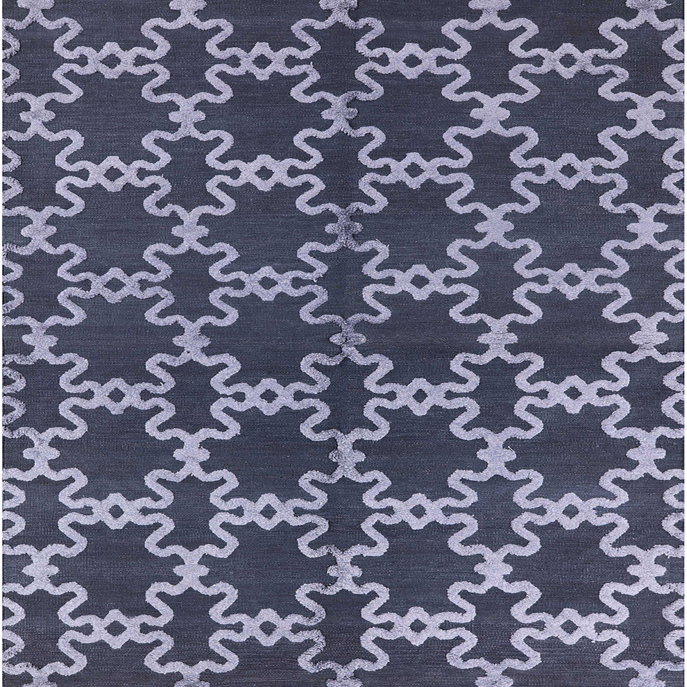 Ahgly Company Indoor Square Mid-Century Modern Area Rugs, 7' Square