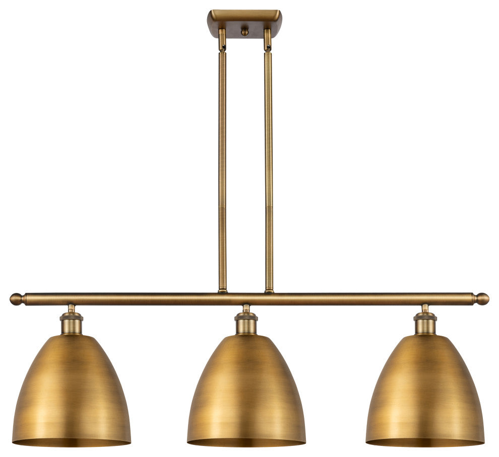 Ballston Dome Island Light, Brushed Brass, Brushed Brass